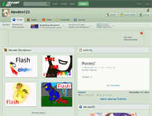 Tablet Screenshot of mewbro123.deviantart.com