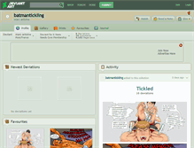 Tablet Screenshot of batmantickling.deviantart.com