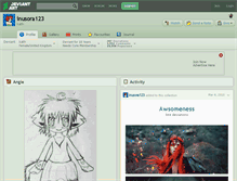 Tablet Screenshot of inusora123.deviantart.com