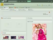 Tablet Screenshot of holyturtlemonkeys.deviantart.com