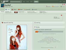 Tablet Screenshot of dumikat.deviantart.com