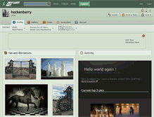 Tablet Screenshot of hockenberry.deviantart.com