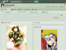 Tablet Screenshot of comic-cywink.deviantart.com