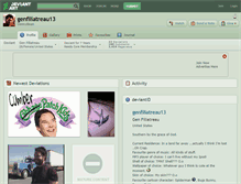 Tablet Screenshot of genfiliatreau13.deviantart.com
