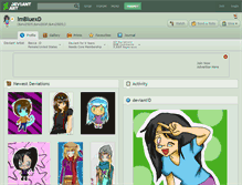 Tablet Screenshot of imbluexd.deviantart.com