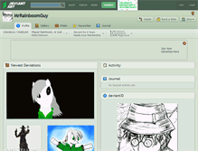 Tablet Screenshot of mrrainboomguy.deviantart.com