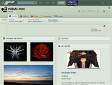 Tablet Screenshot of midnyte-angel.deviantart.com