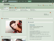 Tablet Screenshot of pinkindian.deviantart.com