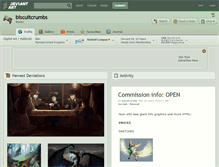 Tablet Screenshot of biscuitcrumbs.deviantart.com