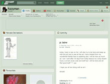 Tablet Screenshot of fuzzyman.deviantart.com