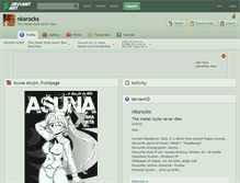 Tablet Screenshot of nksrocks.deviantart.com