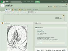 Tablet Screenshot of homefries.deviantart.com
