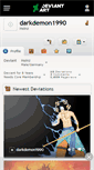 Mobile Screenshot of darkdemon1990.deviantart.com