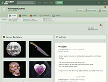 Tablet Screenshot of knivesandroses.deviantart.com