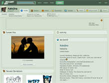 Tablet Screenshot of katejina.deviantart.com
