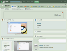 Tablet Screenshot of leonex.deviantart.com
