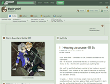 Tablet Screenshot of black-yoshi.deviantart.com