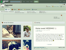 Tablet Screenshot of fragmeister.deviantart.com