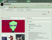 Tablet Screenshot of ih8school227.deviantart.com
