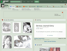 Tablet Screenshot of erisz.deviantart.com