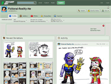 Tablet Screenshot of fictional-reality-me.deviantart.com
