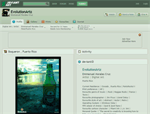 Tablet Screenshot of evolutionartz.deviantart.com
