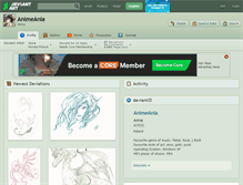 Tablet Screenshot of animeania.deviantart.com