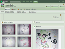 Tablet Screenshot of invader-katie.deviantart.com