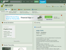 Tablet Screenshot of angry-christ.deviantart.com