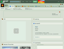 Tablet Screenshot of herz.deviantart.com