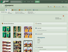 Tablet Screenshot of eljuanperez.deviantart.com