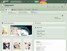 Tablet Screenshot of hebui-kun34.deviantart.com