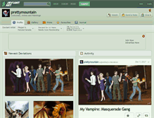 Tablet Screenshot of prettymountain.deviantart.com