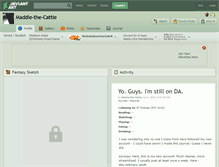 Tablet Screenshot of maddie-the-cattie.deviantart.com