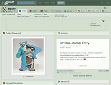 Tablet Screenshot of freeny.deviantart.com
