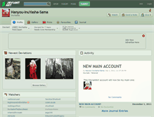 Tablet Screenshot of hanyou-inuyasha-sama.deviantart.com