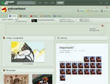 Tablet Screenshot of anthroartisbest.deviantart.com