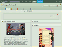 Tablet Screenshot of angelofthedesert.deviantart.com