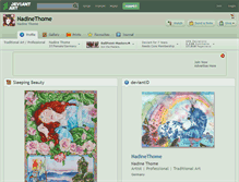 Tablet Screenshot of nadinethome.deviantart.com