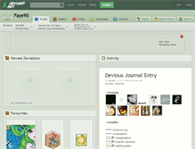 Tablet Screenshot of faye90.deviantart.com