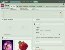 Tablet Screenshot of elenja.deviantart.com