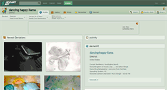 Desktop Screenshot of dancing-happy-llama.deviantart.com