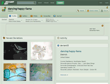 Tablet Screenshot of dancing-happy-llama.deviantart.com