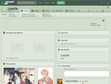 Tablet Screenshot of lickyita.deviantart.com