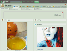Tablet Screenshot of faerie191.deviantart.com