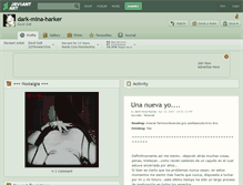 Tablet Screenshot of dark-mina-harker.deviantart.com
