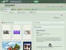 Tablet Screenshot of nintendragon8.deviantart.com