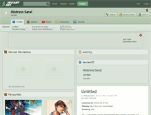 Tablet Screenshot of mistress-sarai.deviantart.com