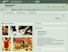Tablet Screenshot of hnybunnie161.deviantart.com