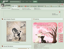 Tablet Screenshot of lumasan.deviantart.com